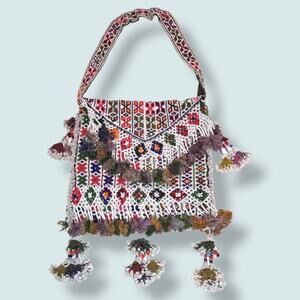 Handmade BEADED SHOULDER ETHNIC BAG